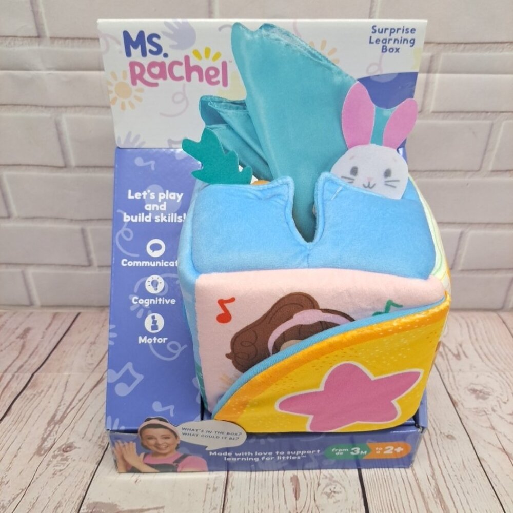 Ms. Rachel Official Surprise Learning Box, Educational Toys‎ w/ Stuffed Animals